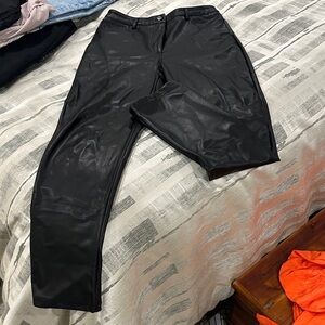 Men's Black Leather Pants